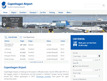 Tablet Screenshot of copenhagenairport.net